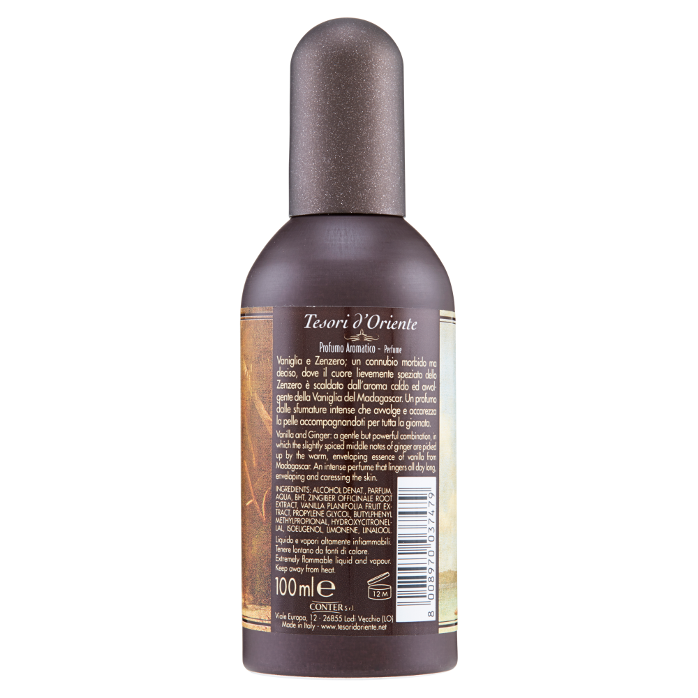 Tesori d'Oriente Vaniglia e Zenzero del Madagascar Profumo Aromatico 100 ml, , large