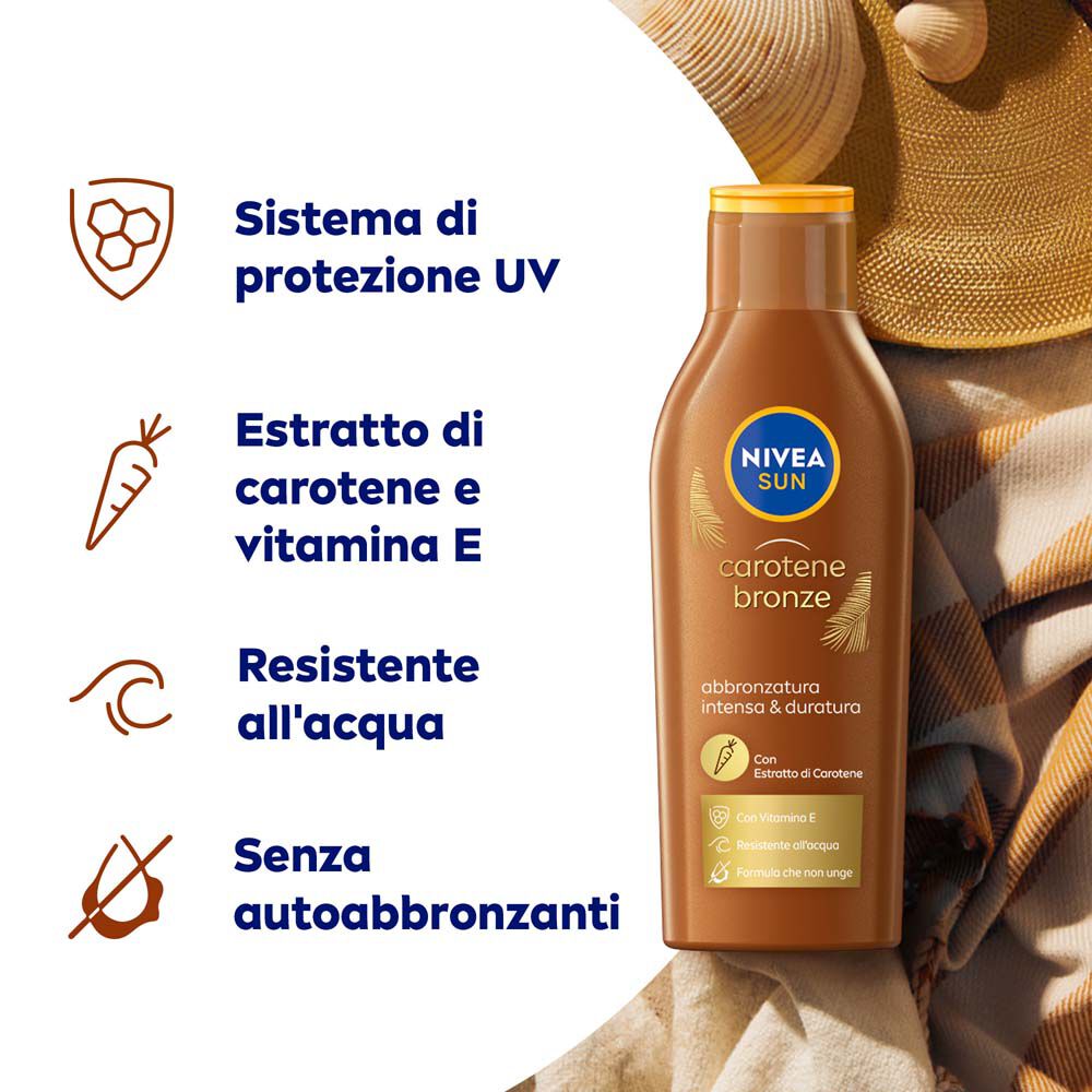 Nivea Sun Latte Solare Carotene Bronze FP 6 200 ml, , large