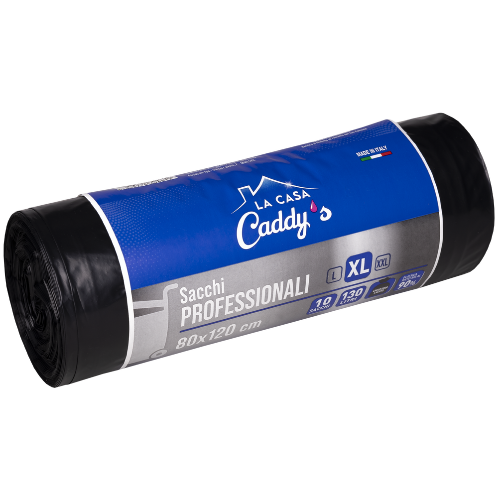 Caddy's Sacchi XL Nero 80x120 10 Pezzi, , large