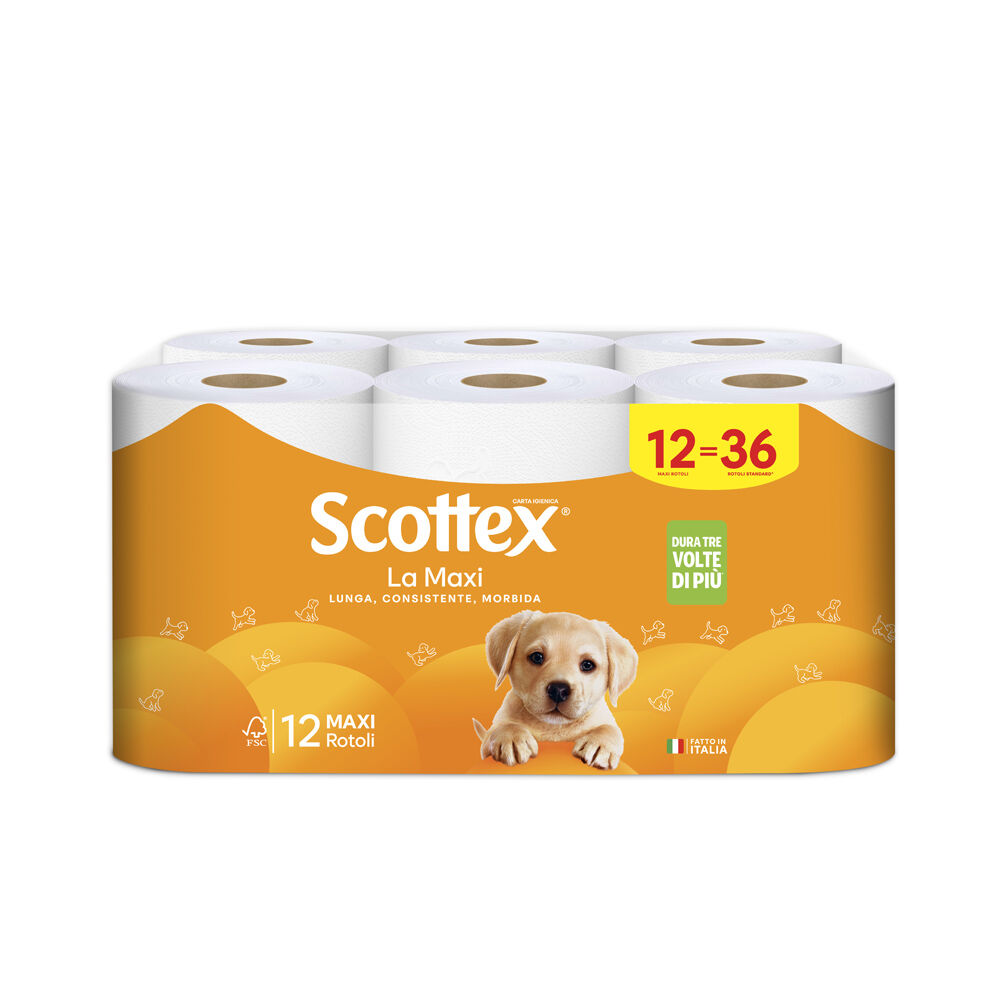 Scottex Pulito Originale Maxi XXL 12 Rotoli, , large