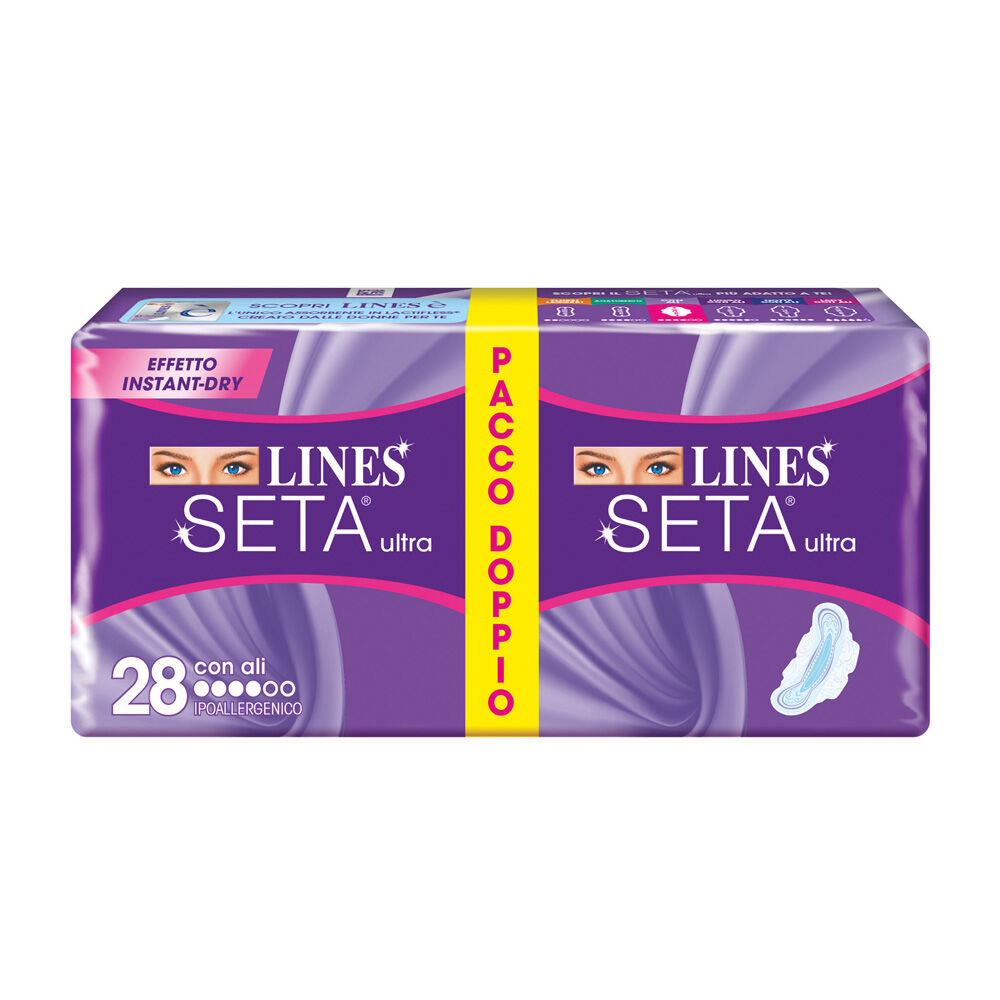 Lines Seta Ultra Ali 28 Assorbenti - -