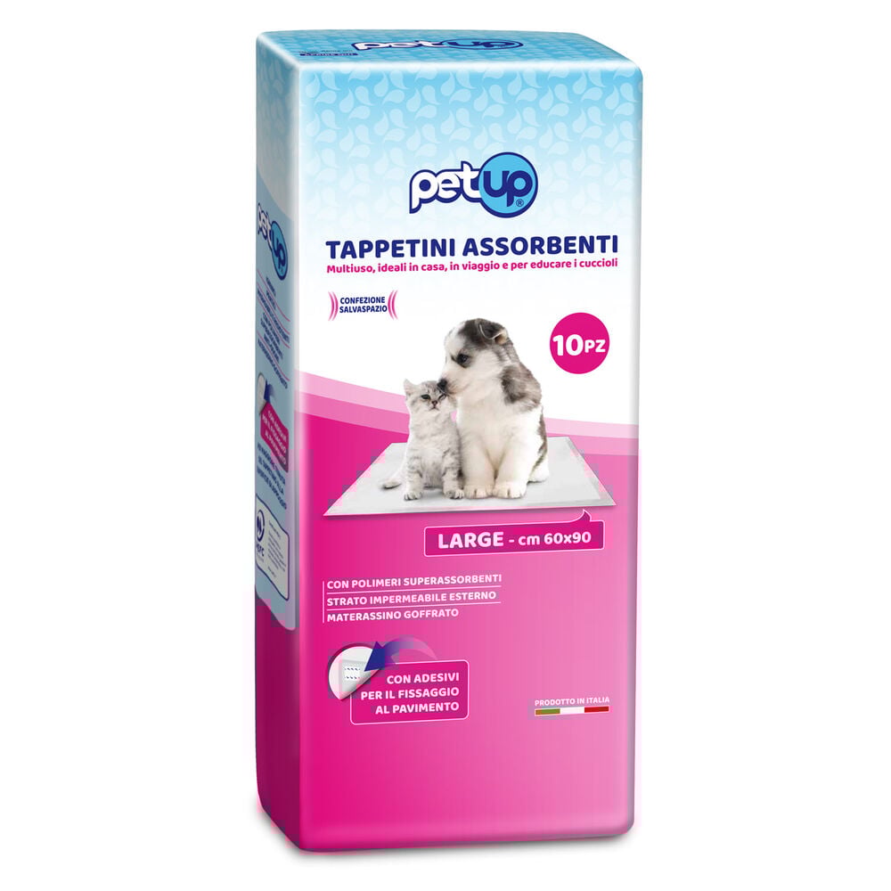 Petup Tappetini Assorbenti  90x60 cm 10 Pezzi, , large