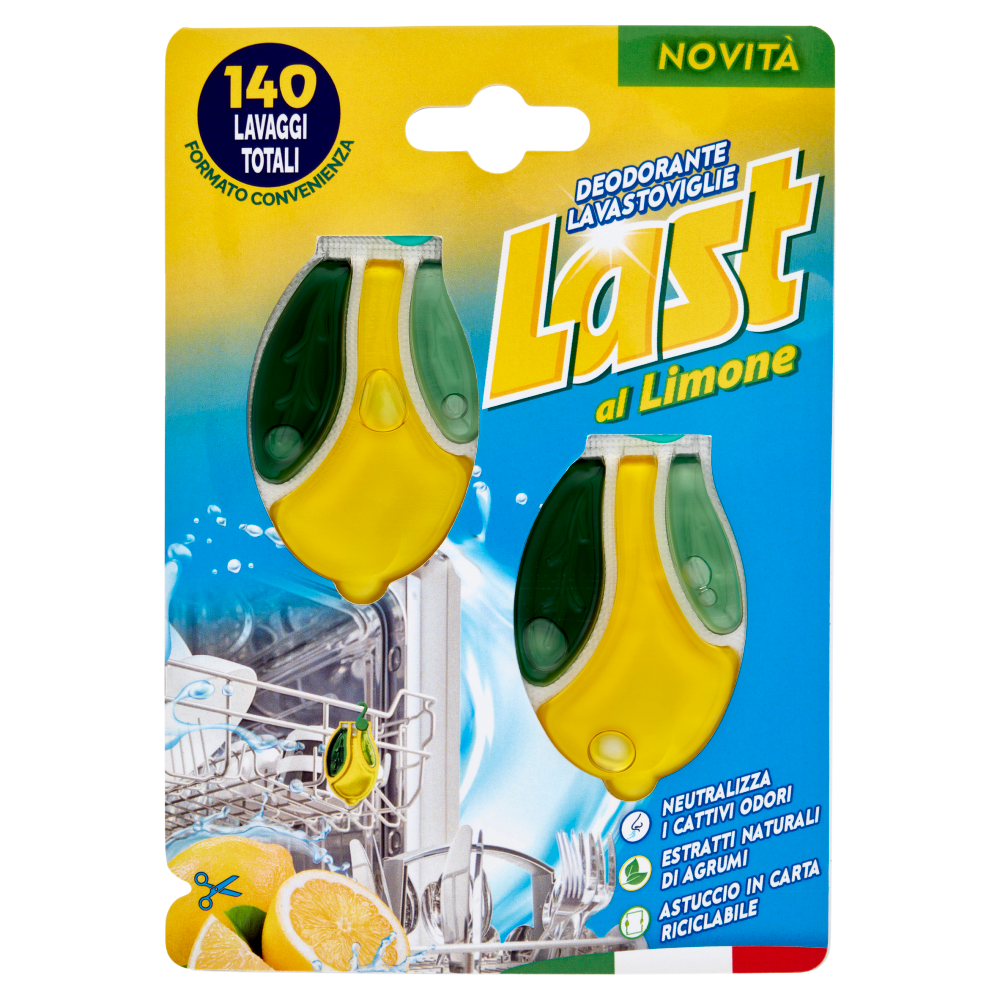 Last Deodorante Lavastoviglie al Limone 2 Pezzi, , large