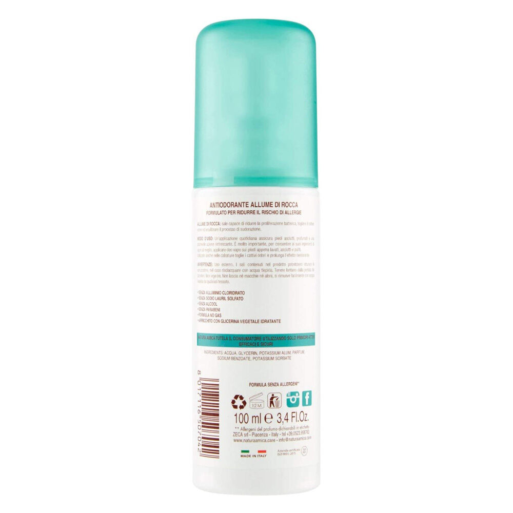 Natura Amica Deodorante Piedi Mentolo 100ml, , large