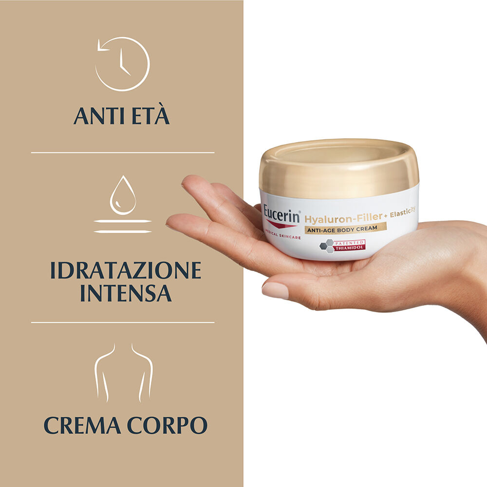 Eucerin Hyaluron Filler+Elasticity Crema Corpo Anti-et&agrave; & Anti-macchie 200 ml, , large