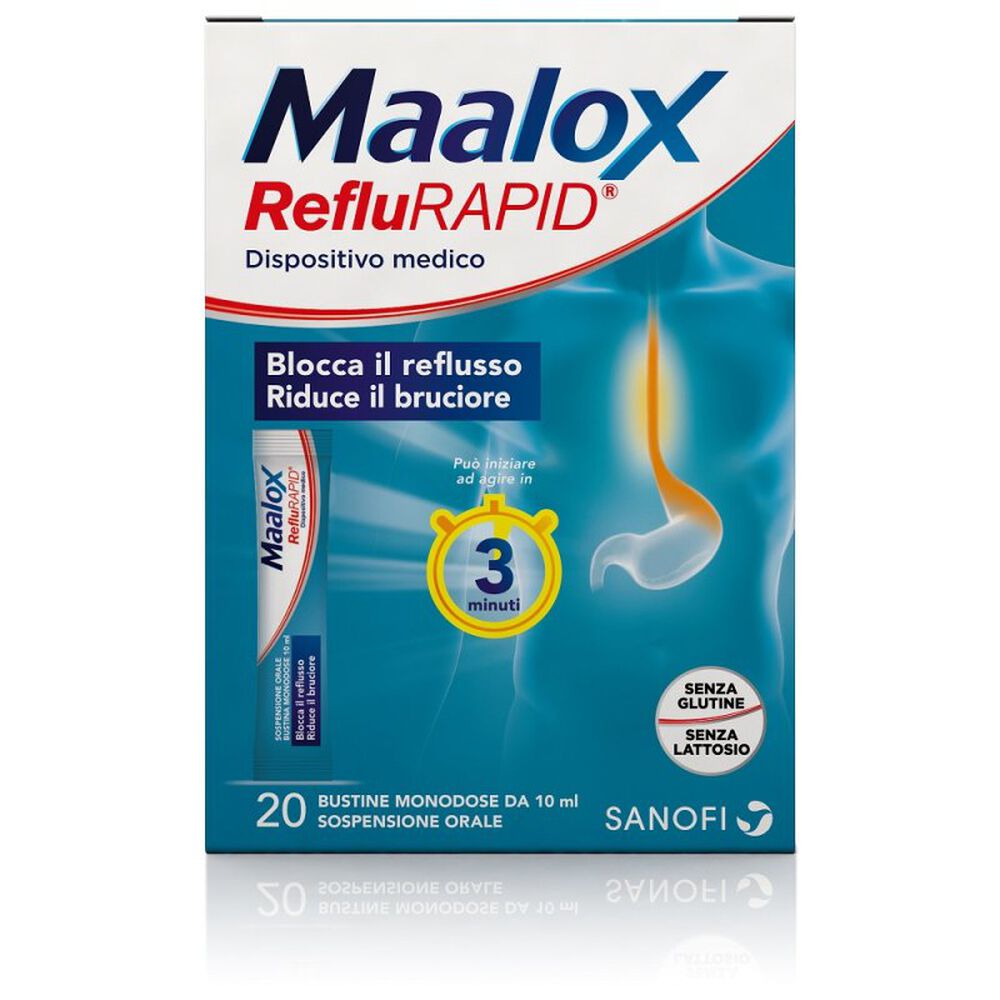 Maalox Reflurapid 20 Bustine, , large