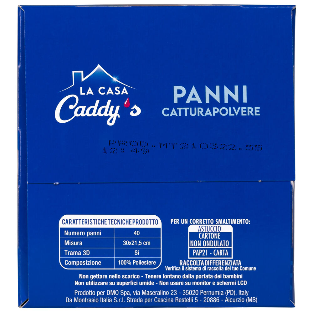 Caddy's Panni Cattura Polvere 40 Pezzi, , large