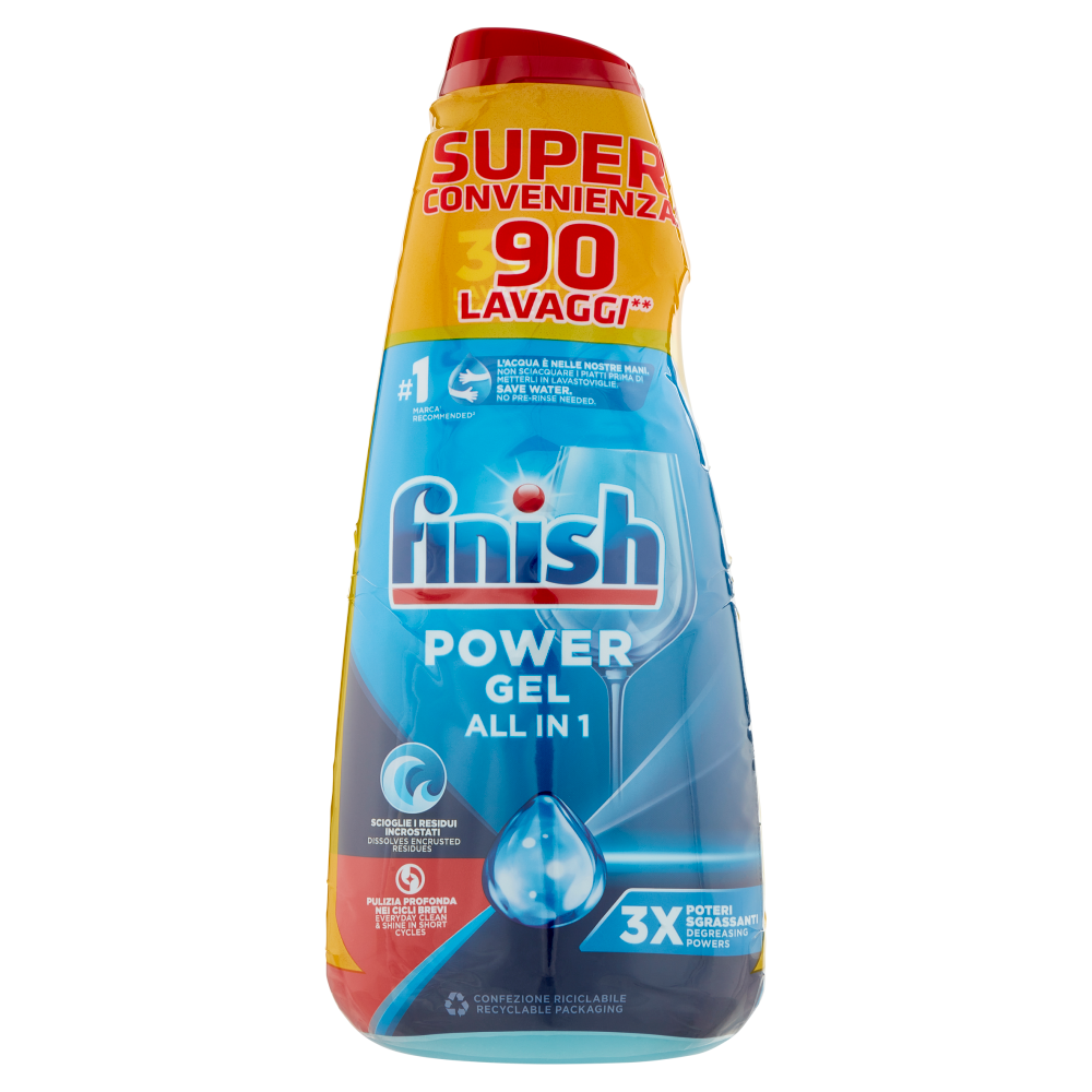 Finish Power Gel Fresh 3 x 30 Lavaggi, , large