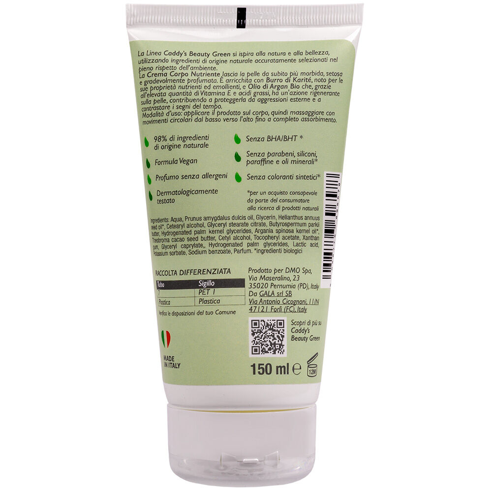 Caddy's Beauty Green Crema Corpo Nutriente 150 ml, , large