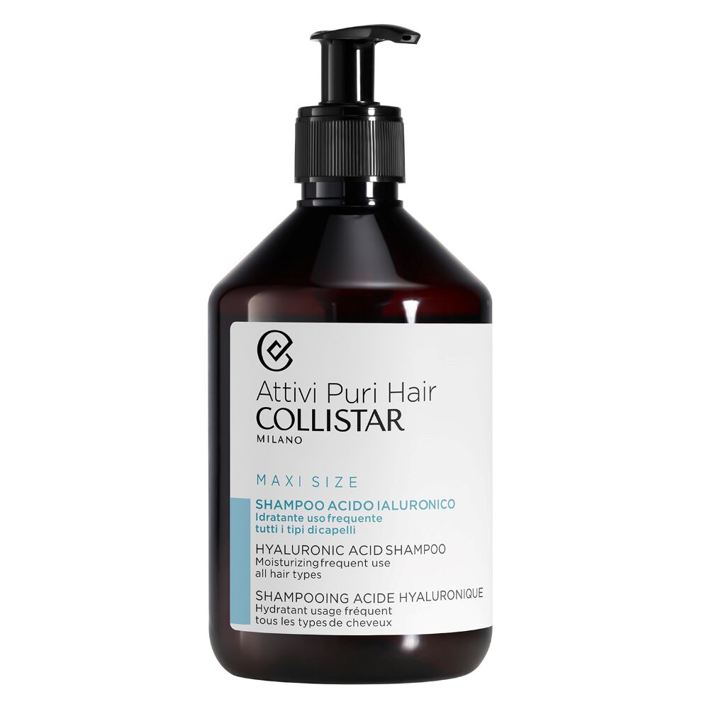 Collistar Attivi Puri Hair Maxi Size Shampoo Acido Ialuronico 500ml - -