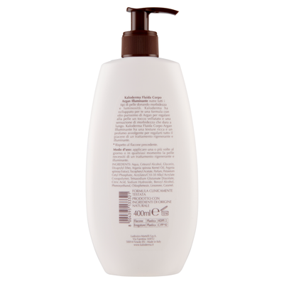 Kaloderma Illuminante Argan Fluida Corpo 400 ml
