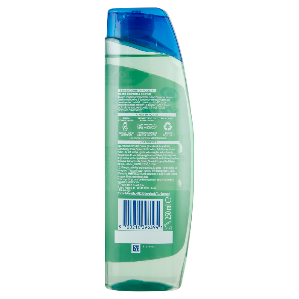 Head & Shoulders Shampoo Antiforfora Pulizia Profonda 250 ml, , large
