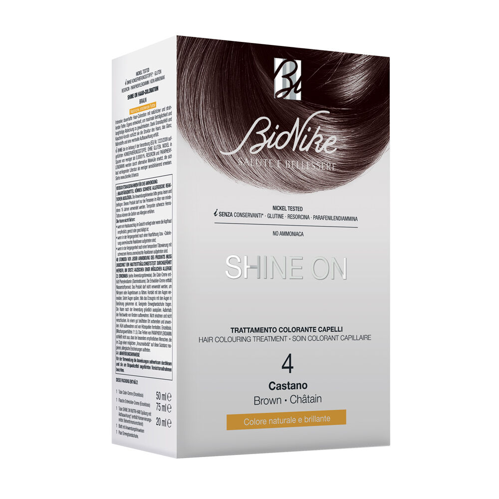Bionike Shine On Trattamento Colorante Capelli Castano N.4, , large