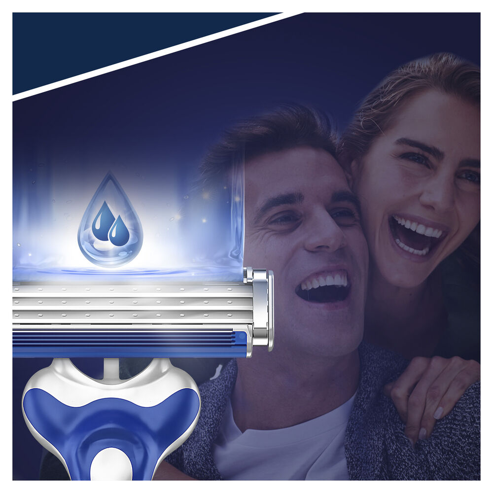 Gillette Sensor 3 Comfort Rasoio da Uomo Usa e Getta 3 Rasoi + 2 Gratis, , large
