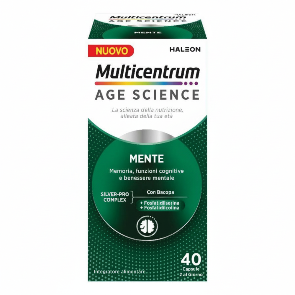 Multicentrum Age Science Mente Integratore Alimentare 40 Capsule, , large