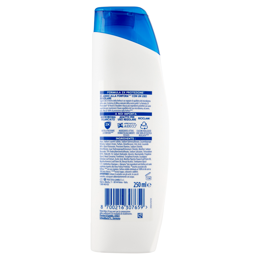Head & Shoulders 2 in 1 Shampoo Antiforfora Antiprurito 250 ml, , large