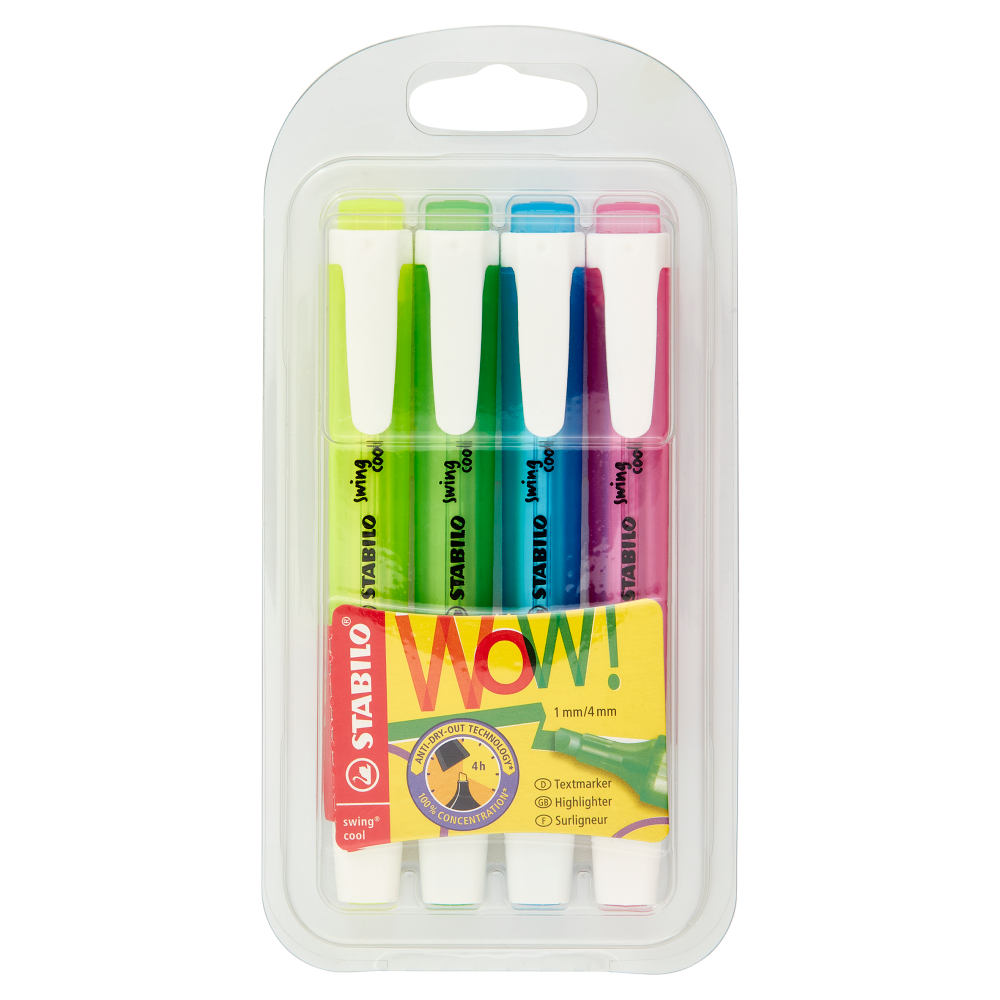 Stabilo Swing Cool Evidenziatore Astuccio 4pz, , large