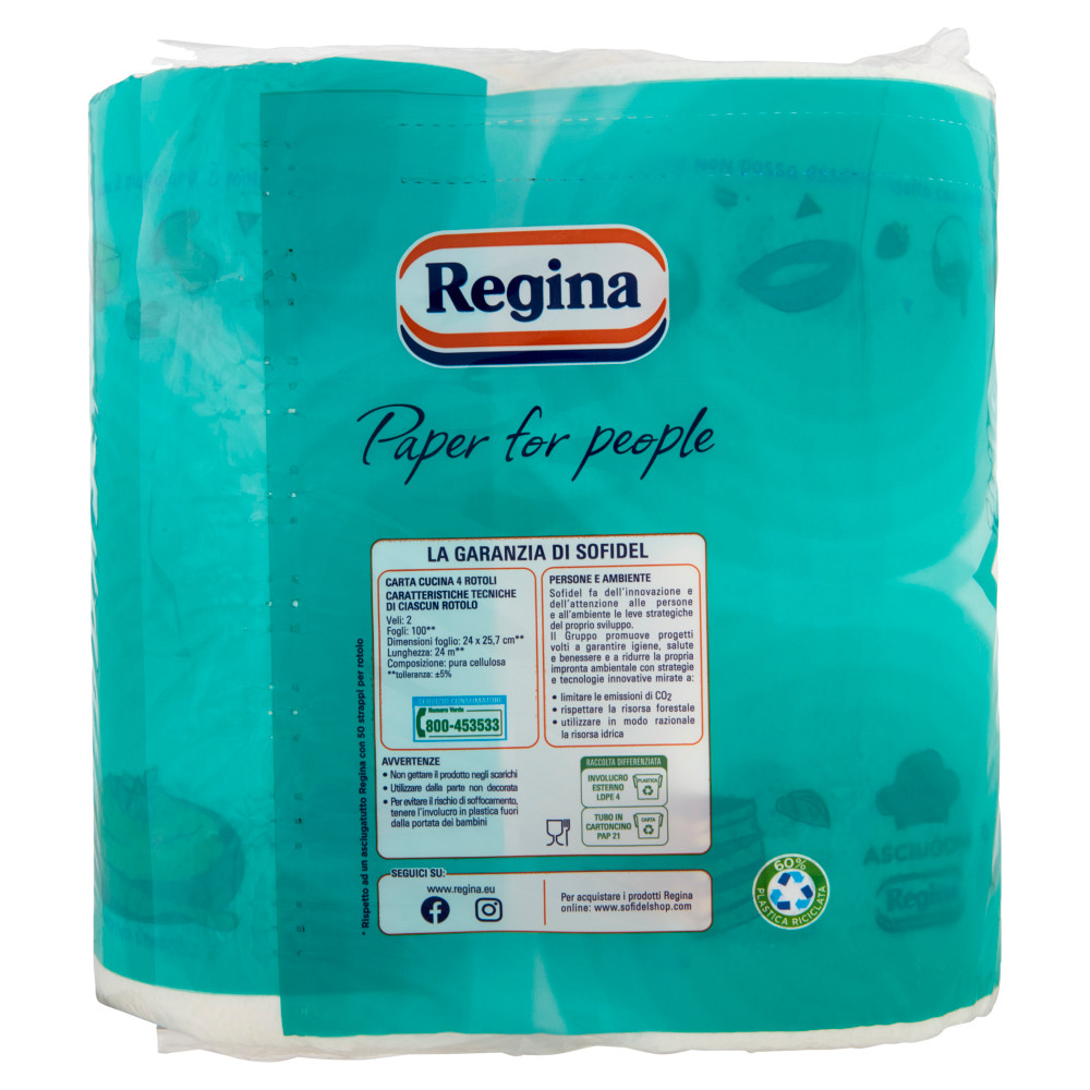 Regina Asciugoni Carta Cucina 4 Rotoli, , large