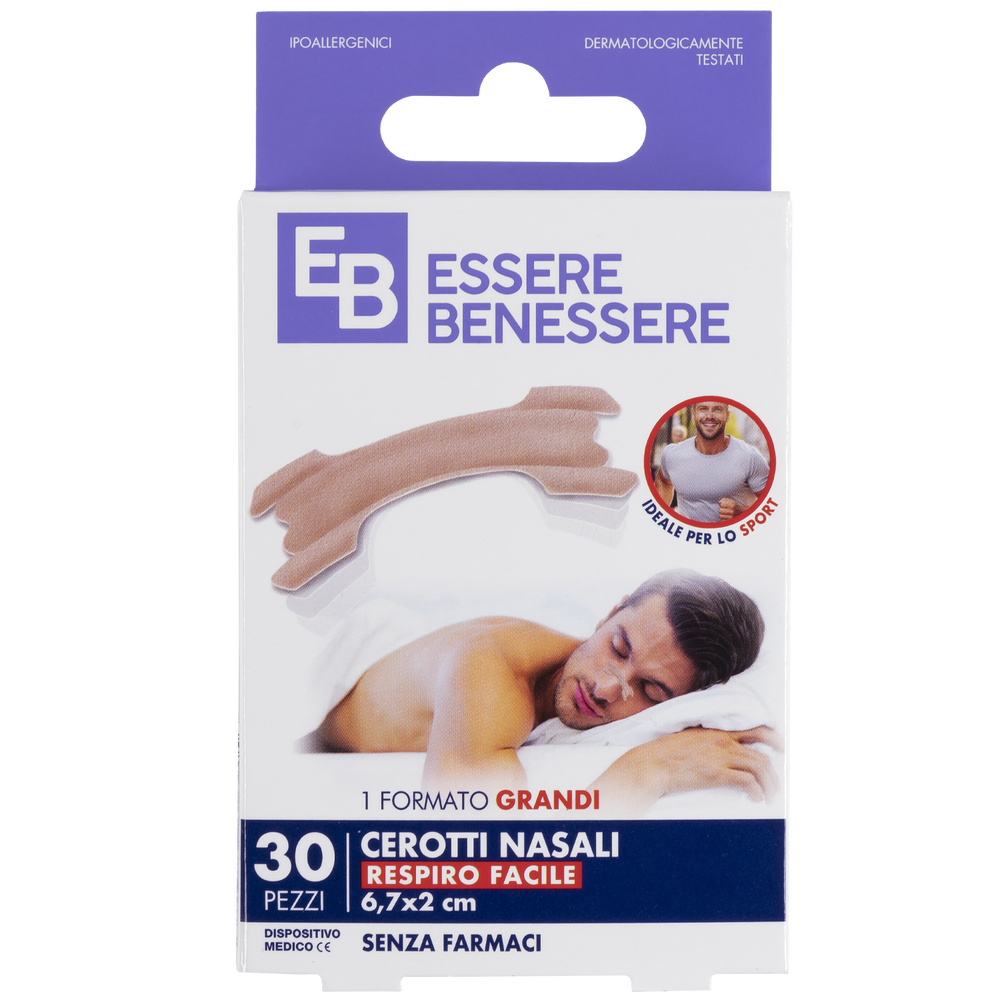 Essere Benessere Cerotti Nasali Grandi 30pz, , large