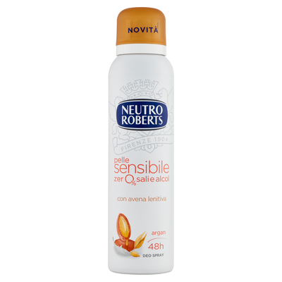 Neutro Roberts Zero% Sali e Alcol Argan Deodorante Spray 150 ml