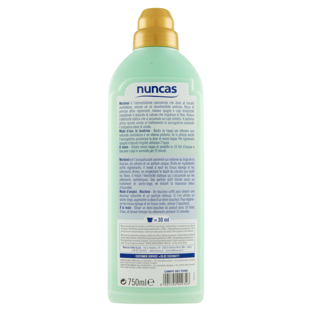 Nuncas Ammorbidente Concentrato Campo di Fiori 750 ml, , large