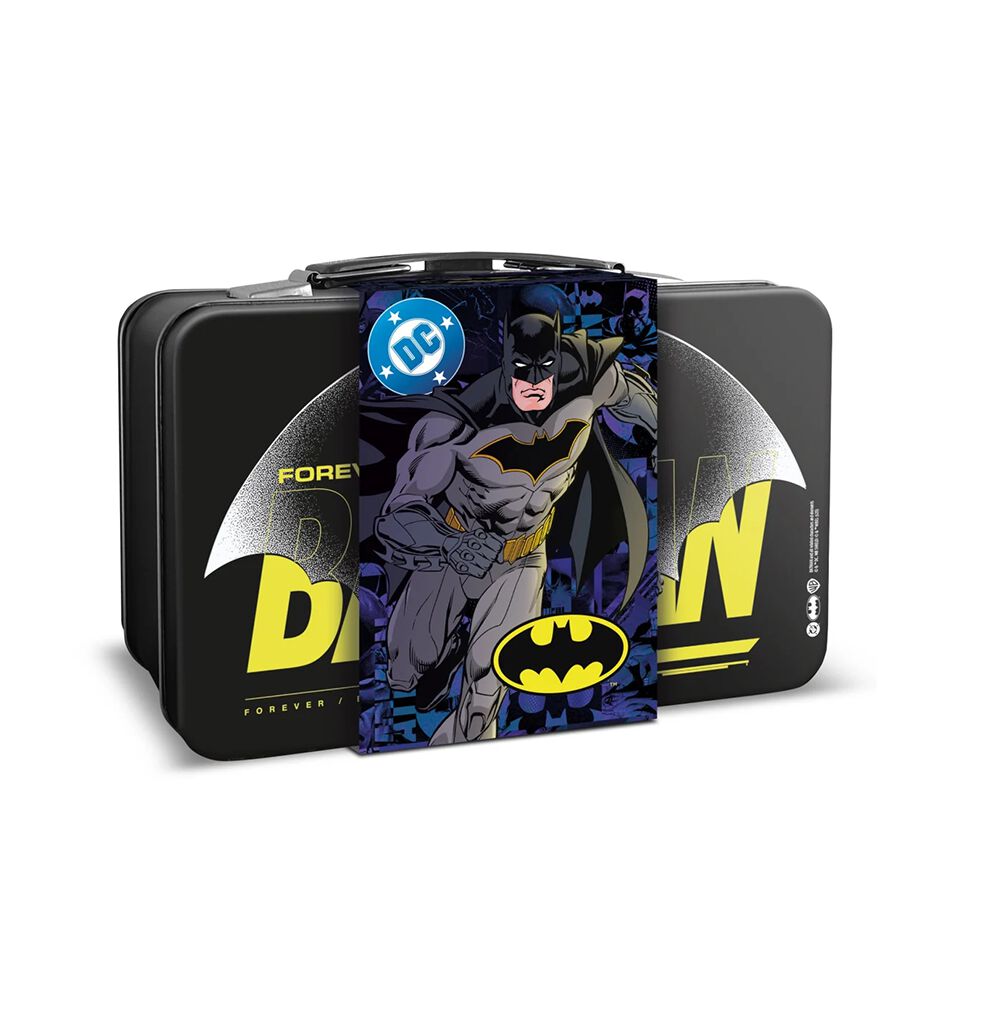 Batman Valigetta Latta con Eau De Toilette 30 ml e Bagnoschiuma 100 ml - -