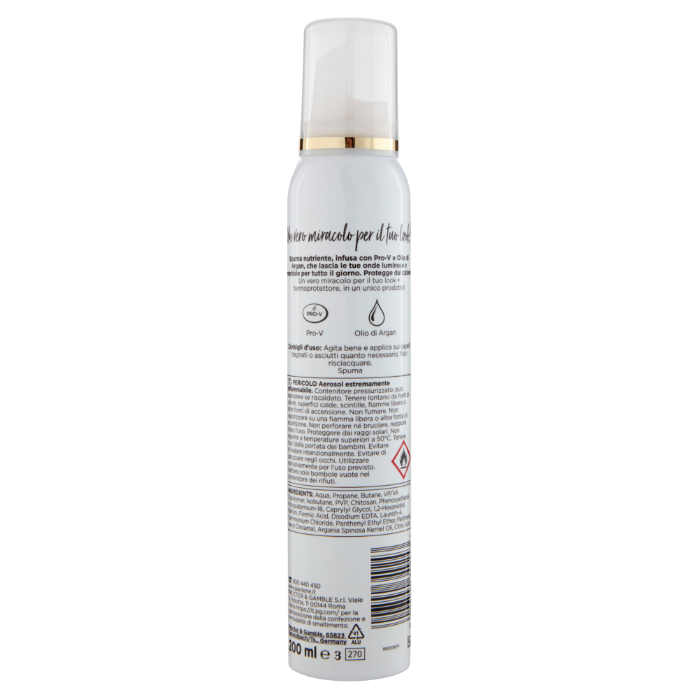 Pantene Pro-V Spuma Onde Perfette 200 ml, , large