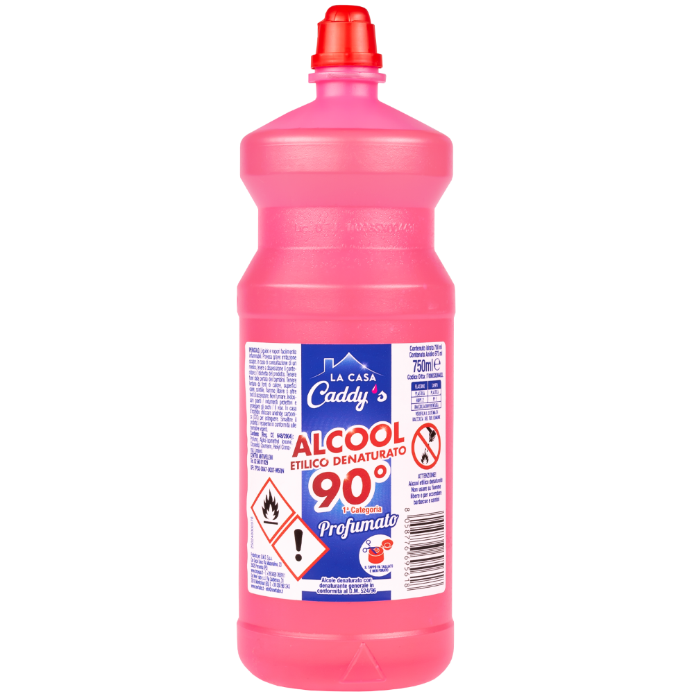 Caddy's Alcool Etilico Denaturato Profumato 90° 750ml - -