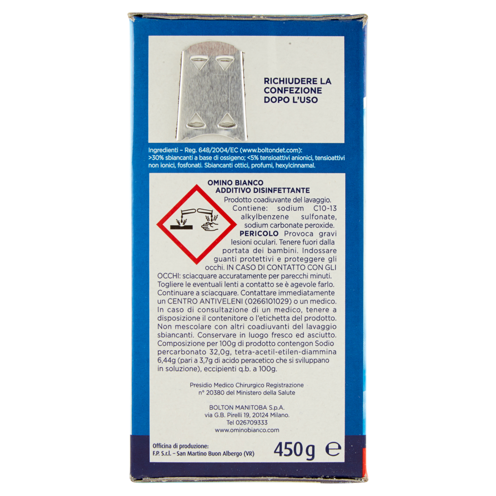 Omino Bianco Additivo Disinfettante Deo+ 450 g, , large