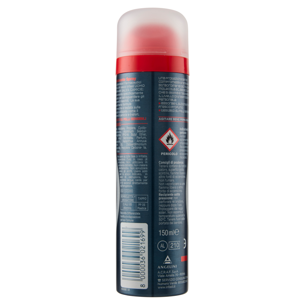 Infasil Uomo Derma48H Deospray Salva Camicie 150 ml, , large