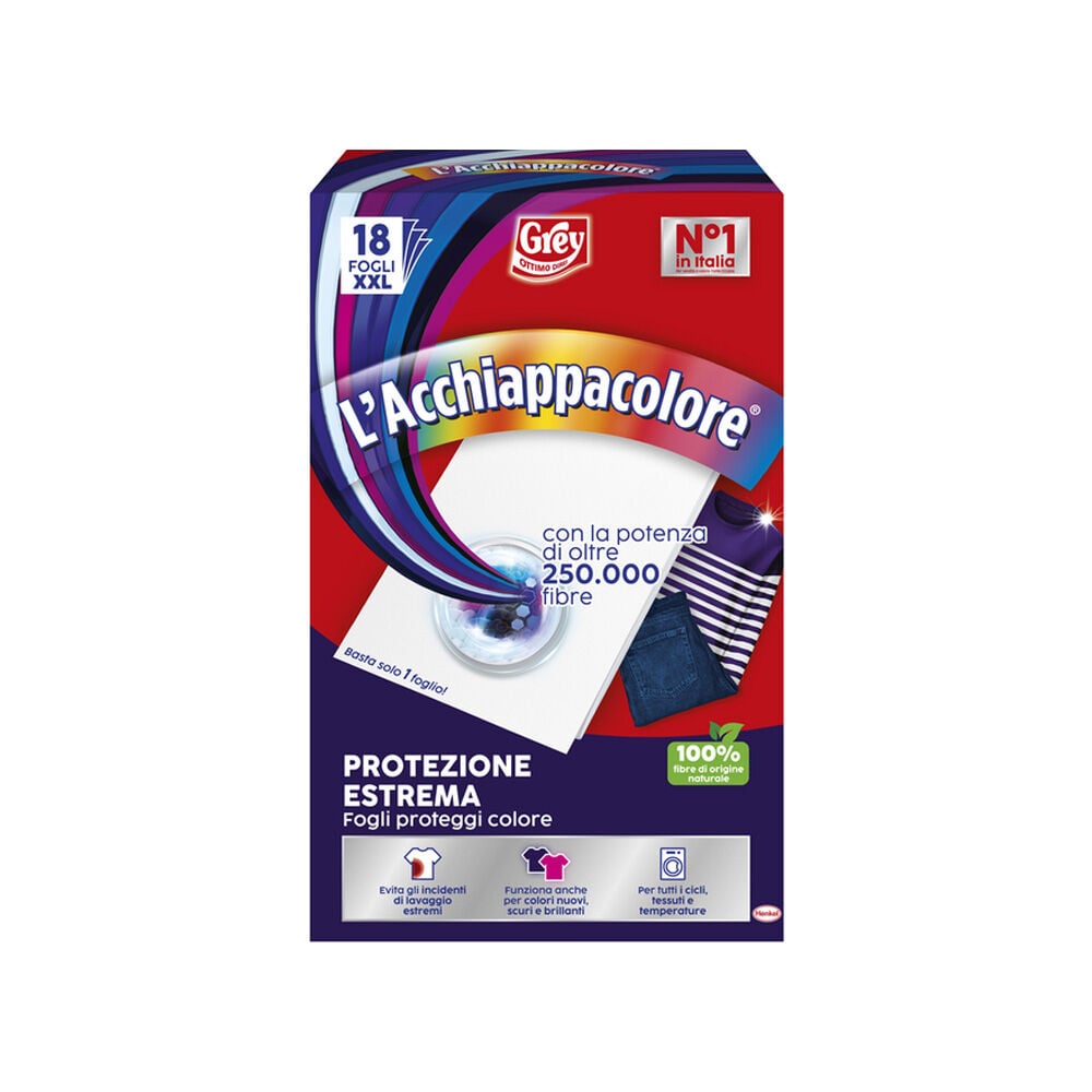 Grey L'Acchiappacolore Protezione Estrema 18 Fogli XXL	, , large