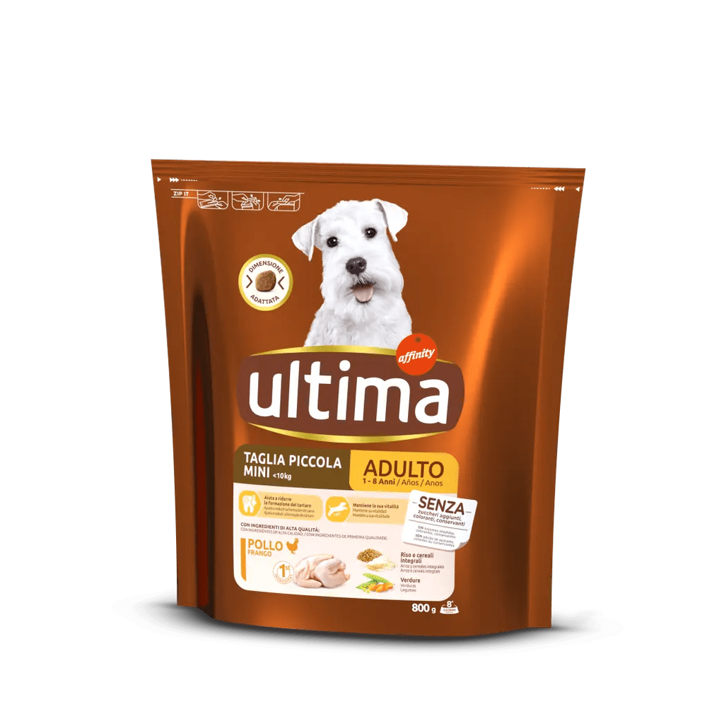 Ultima Dog Mini (1-10 kg) Adult (1-8 Anni) Pollo 800 g, , large