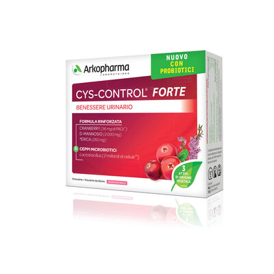 Arkopharma Cys Control Forte 15 Bustine con D-Mannosio e probiotici