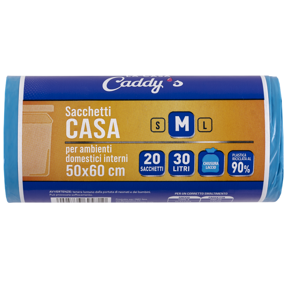 Caddy's Sacchetti M Azzurro 50x60 20 Pezzi, , large