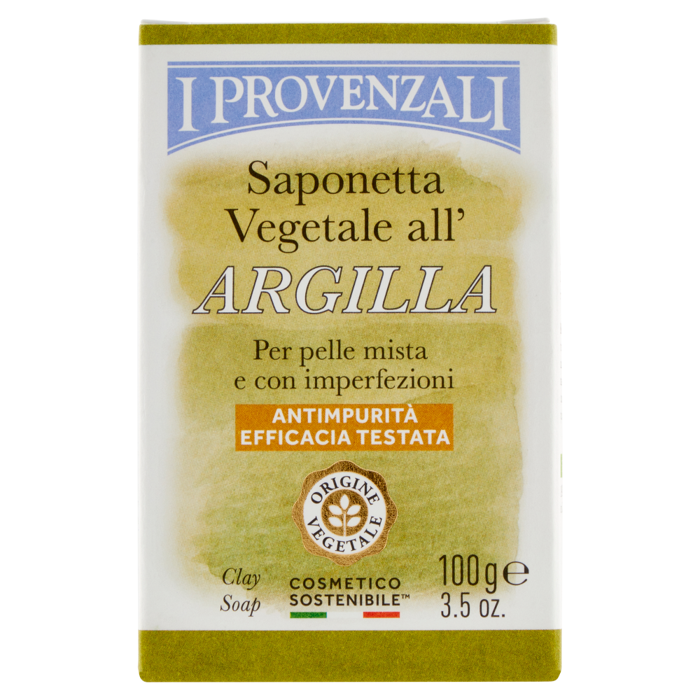 I Provenzali Saponetta Vegetale all'Argilla 100 g, , large