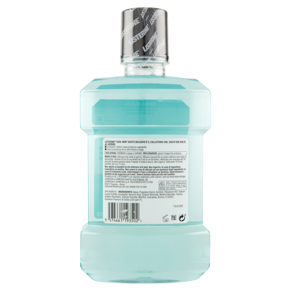 Listerine Cool Mint Gusto Delicato 1000 ml, , large
