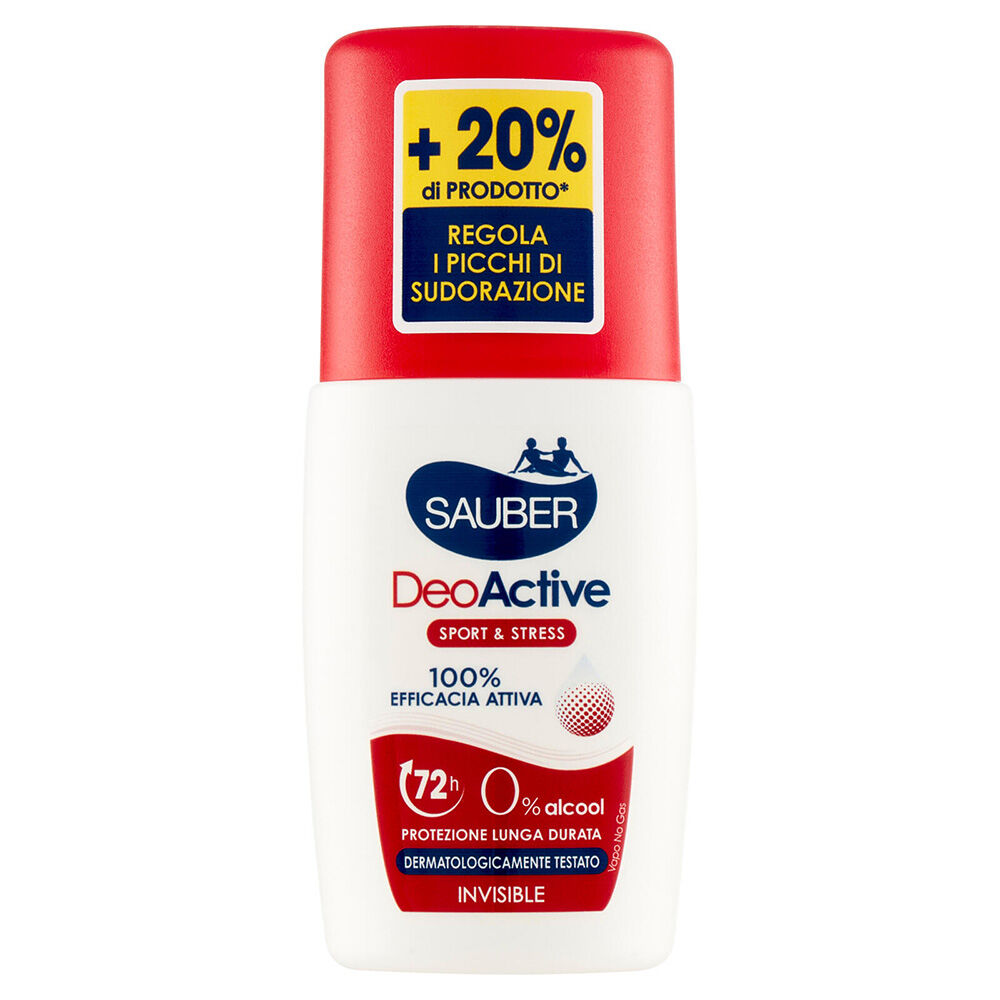 Sauber Deodorante Vapo Active Sport & Stress 90ml - -