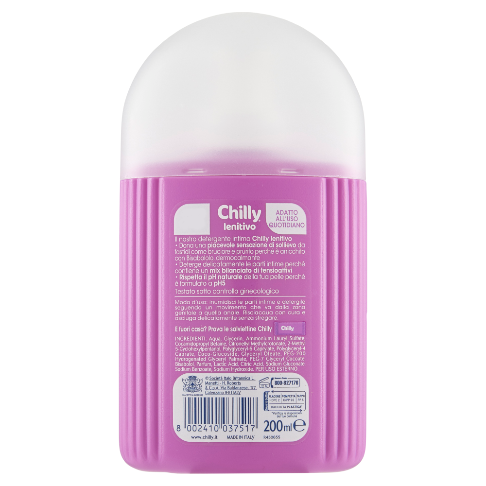 Chilly Lenitivo Detergente Intimo 200 ml, , large
