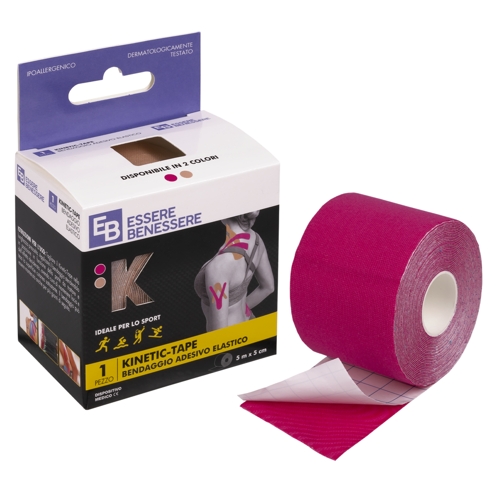 Essere Benessere Kinetik Pelle/Fucsia 5mx5cm 1pz, , large