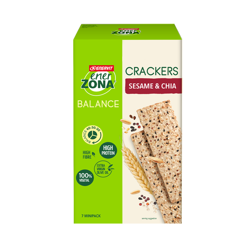 Enerzona Crackers Sesamo Chia 175g - -