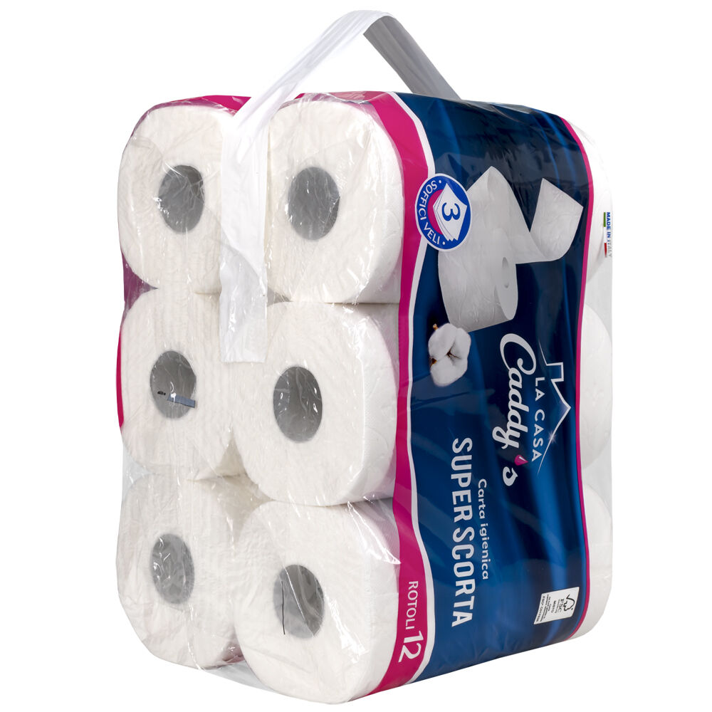 Caddy's Carta Igienica 12 Rotoli, , large