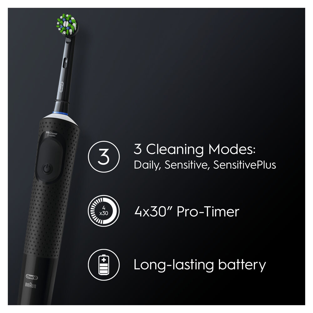 Oral-B Spazzolino Elettrico Ricaricabile Vitality Pro Nero, , large