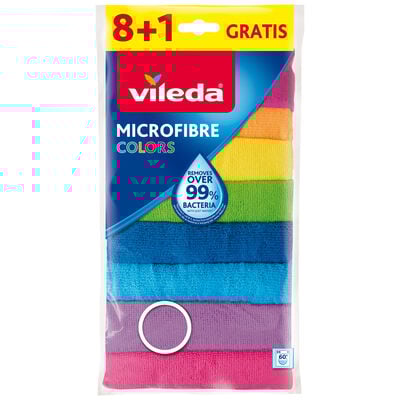 Vileda Microfibre Colors 8 Pezzi