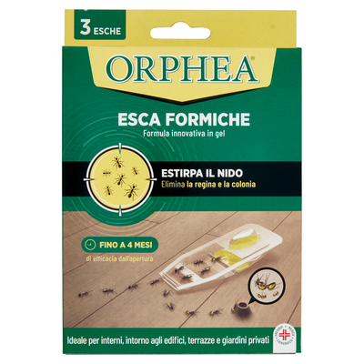 Orphea Insetticida in Esche per Formiche 3 Pezzi	