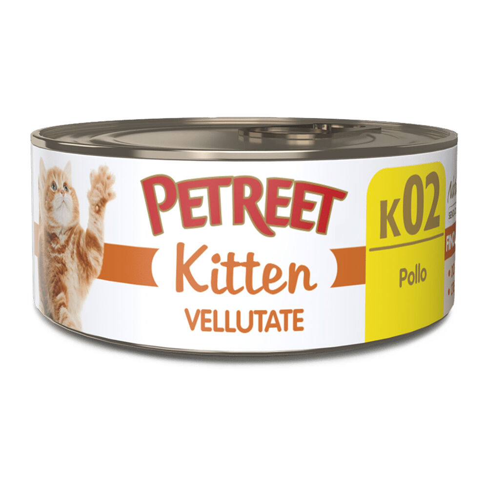 Petreet Natura Vellutata Kitten Pollo 60 g, , large