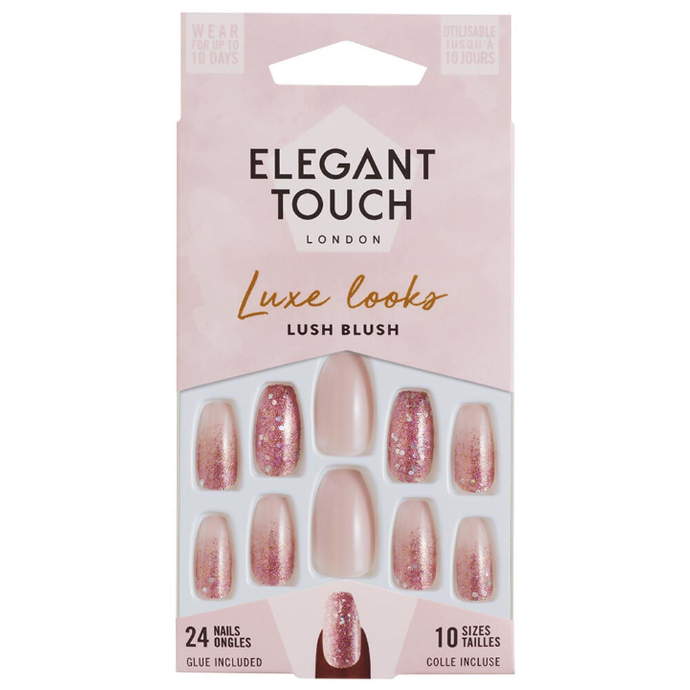Elegant Touch Unghie Finte Lush Blush Lucide,  Elegant Touch Unghie Finte Lush Blush Lucide, , large