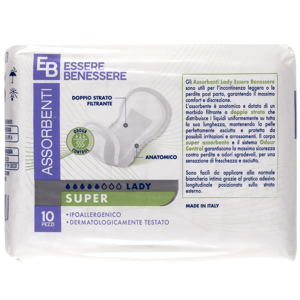 Essere Benessere Lady Super 10 Assorbenti, , large