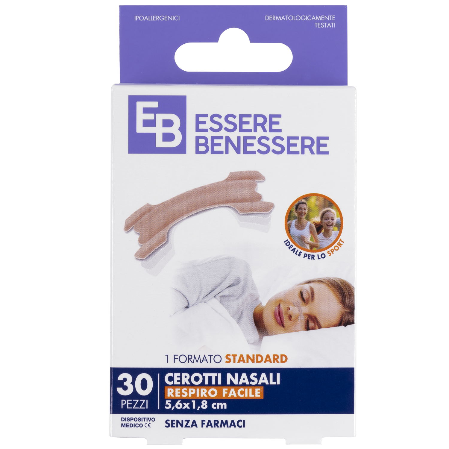 Essere Benessere Cerotti Nasali Standard 30pz - -