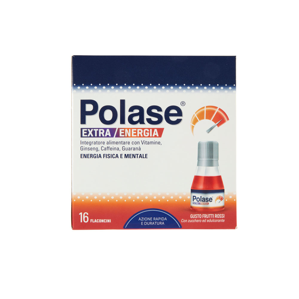 Polase Extra Energia Frutti Rossi 16 Flaconcini - -