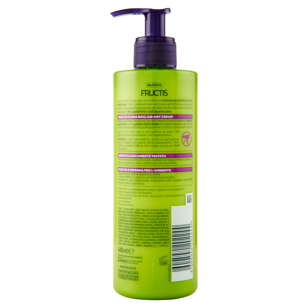 Fructis Hydra Ricci Air-dry Cream 400 ml, , large